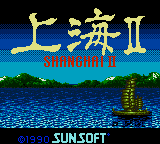 Shanghai II title screen for Sega Game Gear